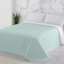 Colcha Bouti bicolor verde/piedra NATURALS