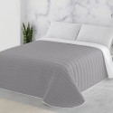 Colcha Bouti bicolor gris/piedra NATURALS