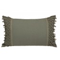 Cojín con relleno flecos Caqui
