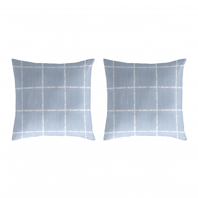 Fundas de almohada El Caballo 50x50(2) cm LEVIATAN azul