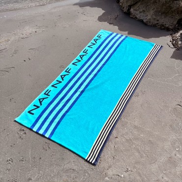 Toalla de playa Naf Naf CERDEÑA azul