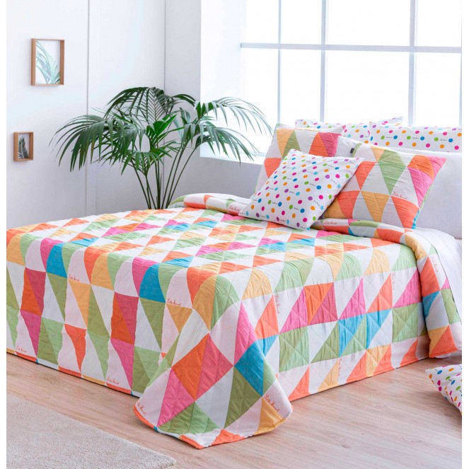 Colcha Little Marcel Party multicolor