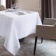 Mantel de algodón blanco