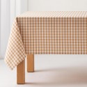Mantel de tela Vichy beige
