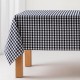 Mantel de tela Vichy negro