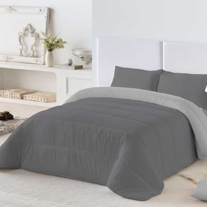 Edredon Bicolor ROSA/GRIS NATURALS