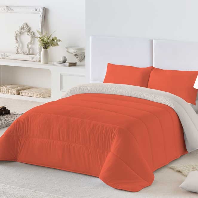 Edredon Bicolor ROSA/GRIS NATURALS