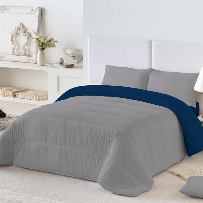 Edredon Bicolor ROSA/GRIS NATURALS