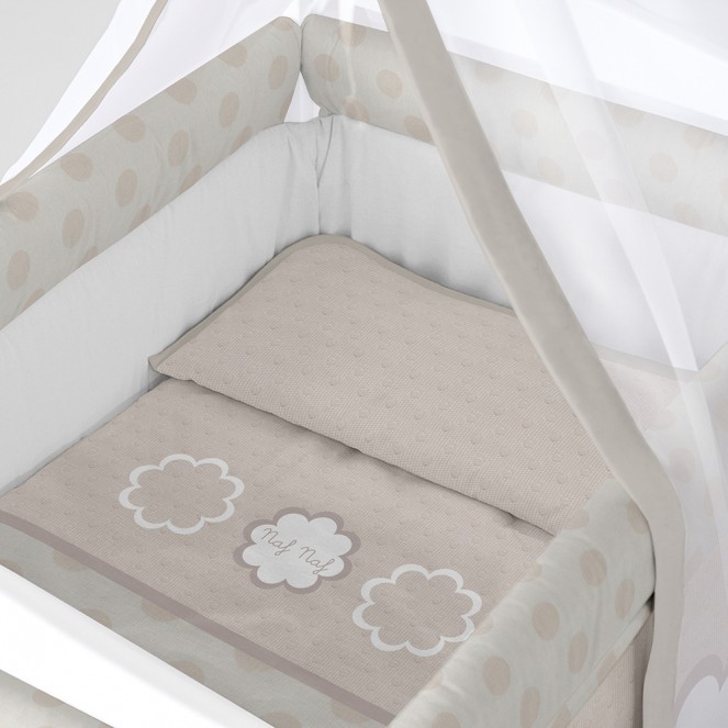 MINICUNA NAFNAF CUADRADA TRES CHIC BEIGE