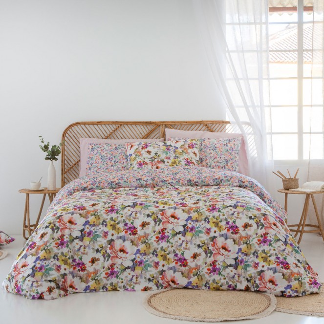 Funda nórdica reversible Naf Naf POESIE A-B multicolor