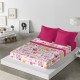 Juego de sábanas NAFNAF LILLE FUCSIA