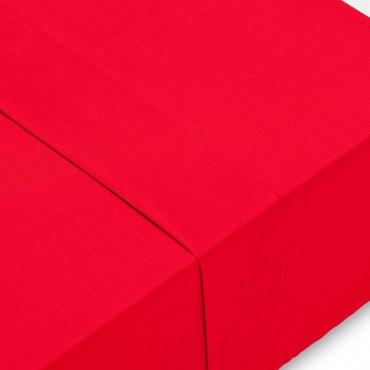 Encimera combinable 50% algodón/50 % poliéster ABECE Casa Rojo