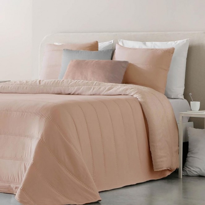 Edredón comforter Sherpa Hermes rosa Fundeco