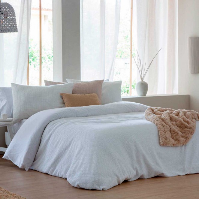 FUNDA NÓRDICA WAFFLE BRISA BLANCO SANDECO