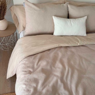 FUNDA NÓRDICA WAFFLE BRISA BEIGE SANDECO
