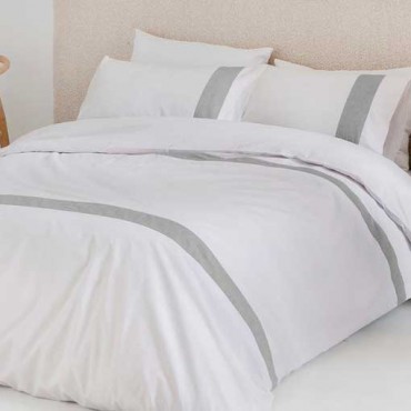 Funda nórdica Essence gris Fundeco