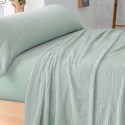Sábana Coralina Lisa BURRITO BLANCO Calidad Vip 965-04 verde agua