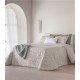 Edredón Conforter Jacquard CARTES BEIGE SANDECO