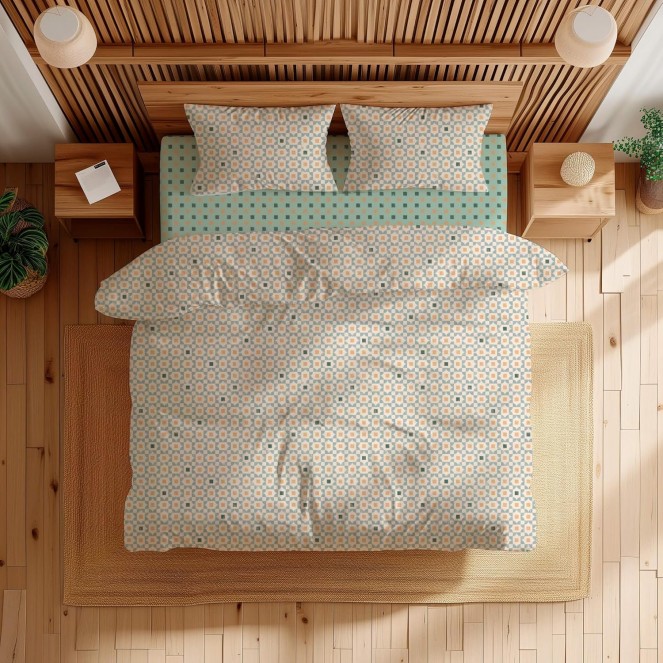 Funda nórdica reversible INDIGO ABECE CASA