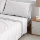 Juego sábanas algodón Bambú Riky gris