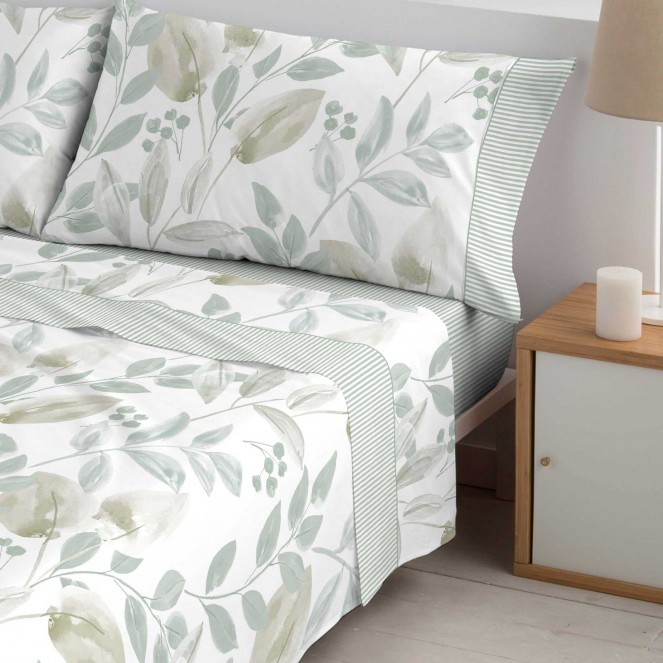 Juego sábanas algodón POLO POLO MUSA VERDE