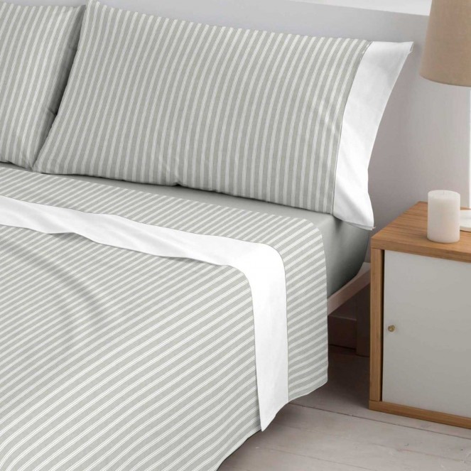 Juego sábanas algodón Bambú Jazz verde