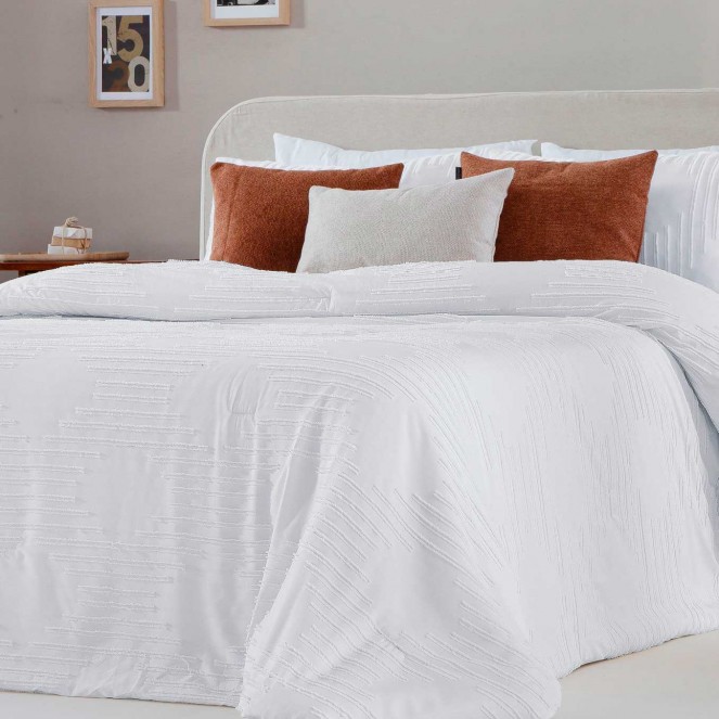 Colcha Bouti Charlise blanco