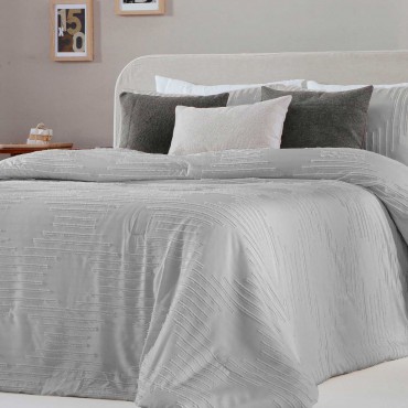 Colcha Bouti Charlise gris