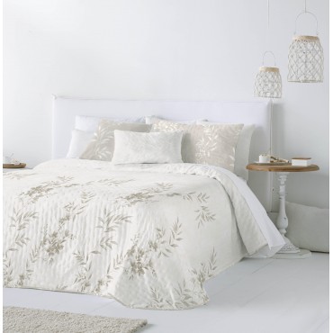 Colcha Bouti JULY  beige reversible FUNDECO