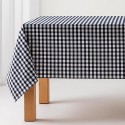 Mantel de tela Vichy negro