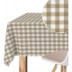 Mantel de tela (TEFLON) Vichy beige