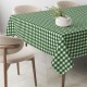 Mantel de tela (TEFLON) Vichy verde cesped