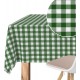 Mantel de tela (TEFLON) Vichy verde cesped