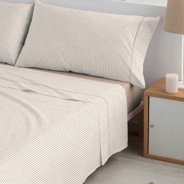 Juego sábanas algodón POLO POLO JACOB BEIGE