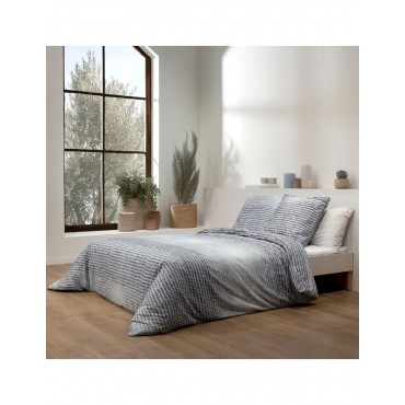 Set funda nórdica reversible cama de 150 (240x220 cm) + almohadas a juego (65x65 cm) Guy Laroche NINA azul