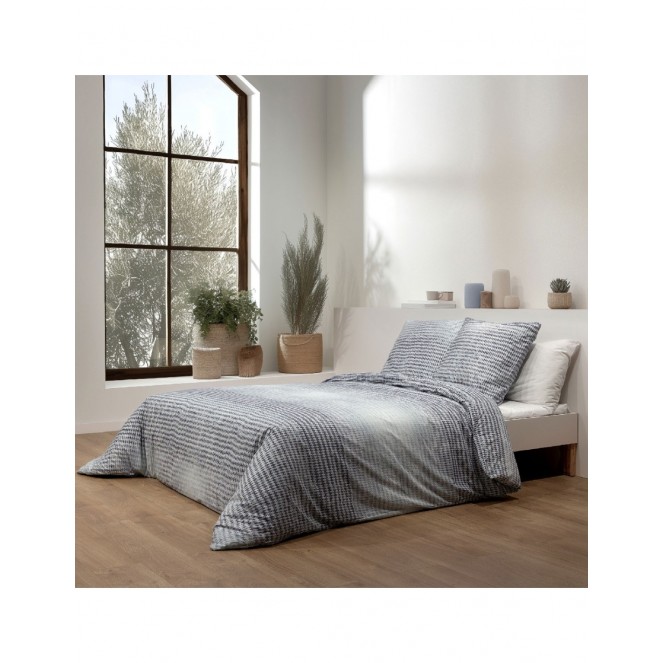 Set funda nórdica reversible cama de 150 (240x220 cm) + almohadas a juego (65x65 cm) Guy Laroche NINA azul