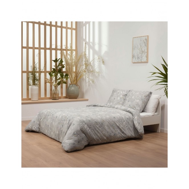 Set funda nórdica reversible cama de 150 (240x220 cm) + almohadas a juego (65x65 cm) Guy Laroche ELLA gris