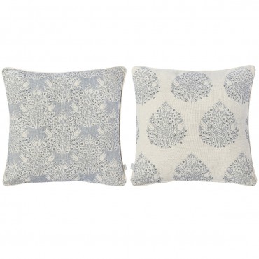 Fundas de cojín Naf Naf BLUE LEAF COORD 50x50(2) azul