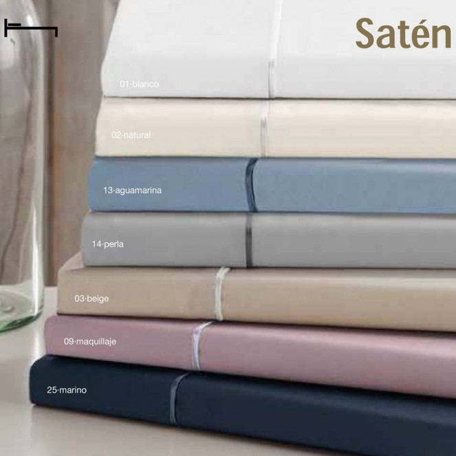 Sábanas satten 300 hilos algodón ABECÉ